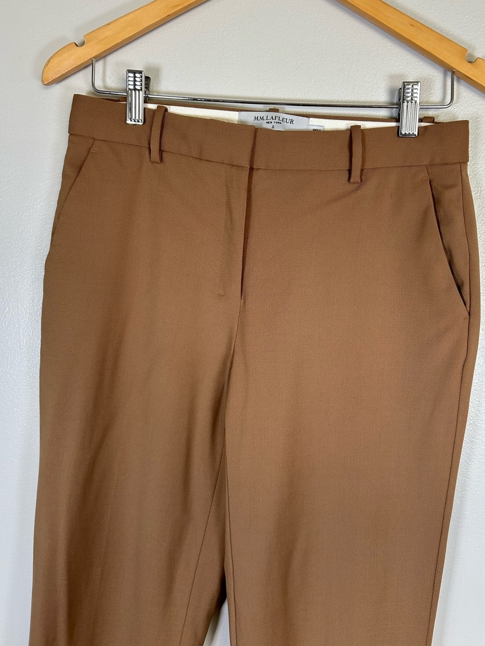 MM. LAFLEUR The Mejia Pant - Washable Wool Twill in Camel Saddle - Picture 6 of 15